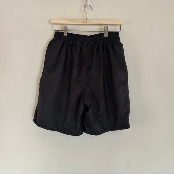 Vintage Nike Flight Nylon Shorts Black Large - Picture 2 of 6